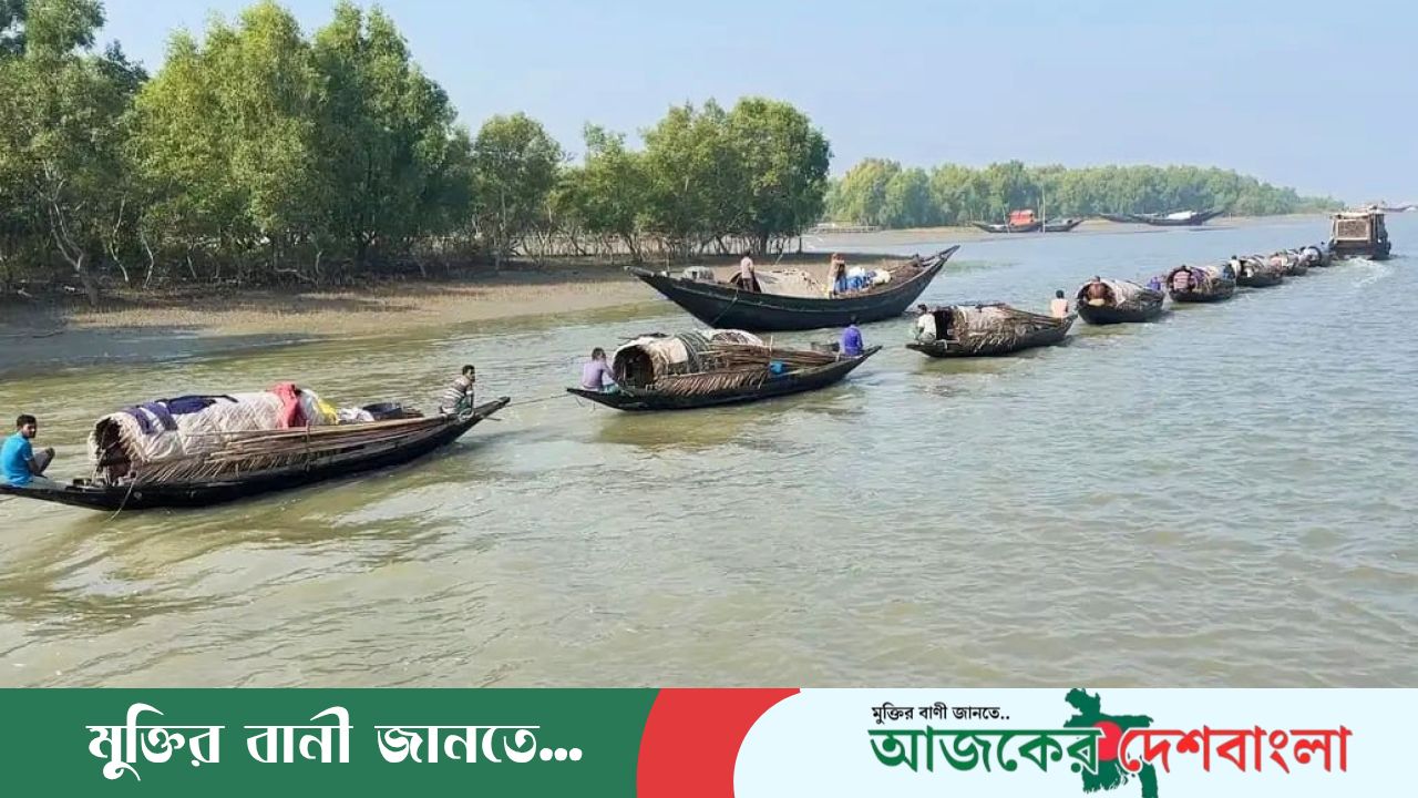 যৌথবাহিনীর অভিযান চললেও, এখন ও সন্ধান মেলেনি বনদস্যদের অপহরণকৃত ২০ জেলের