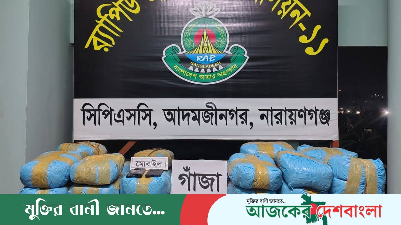 কুমিল্লা তিতাসে র‌্যাবের অভিযানে ১০০ কেজি গাঁজাসহ আটক-২ 
