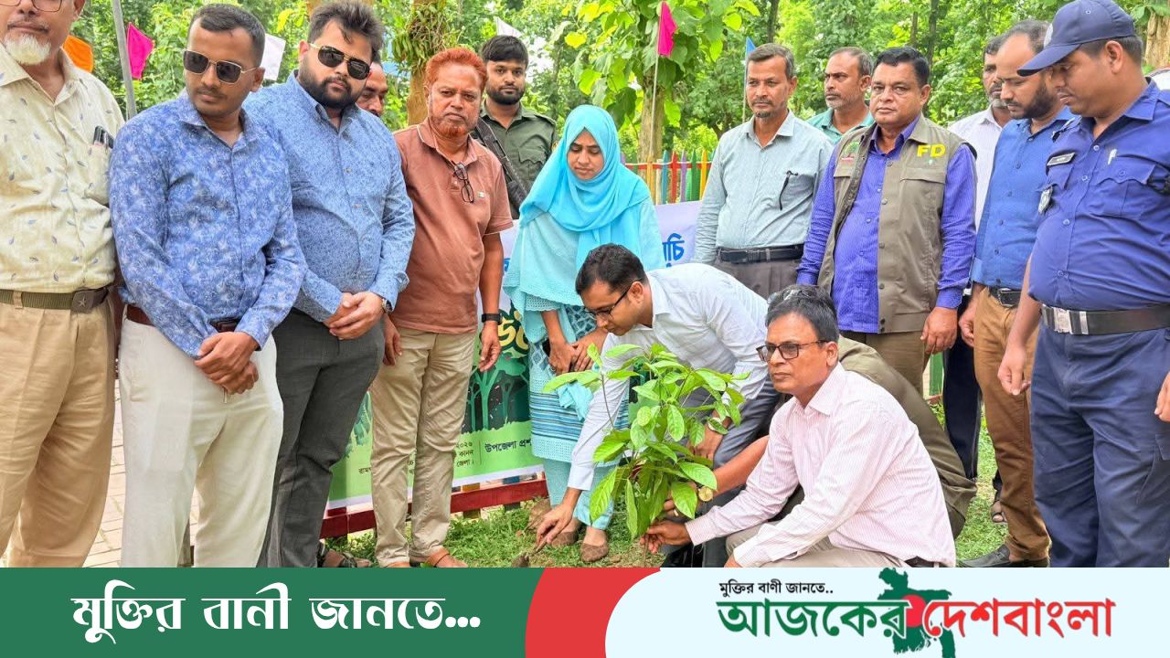 রামগড়ে বৃক্ষ রোপণ কর্মসূচির শুভ উদ্বোধন