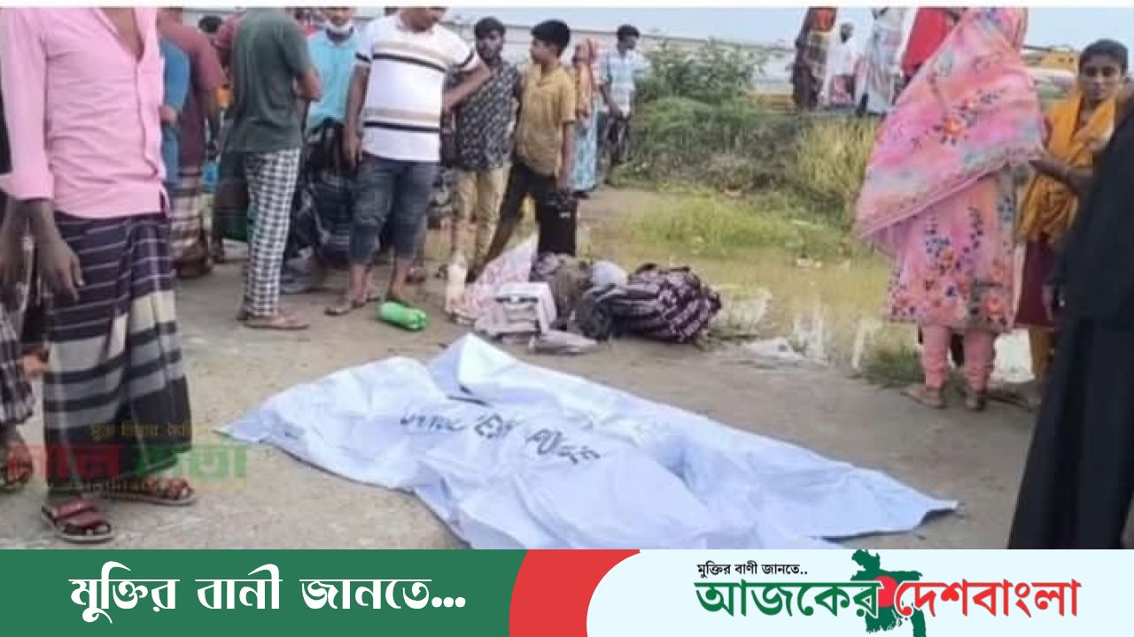 সলঙ্গায় সড়ক দুর্ঘটনায় প্রাণ হারালেন মা-ছেলে
