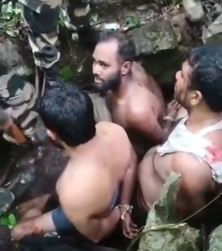 ইন্ডিয়া ডাকাতি করতে গিয়ে তিন বাংলাদেশি যুবক আটক