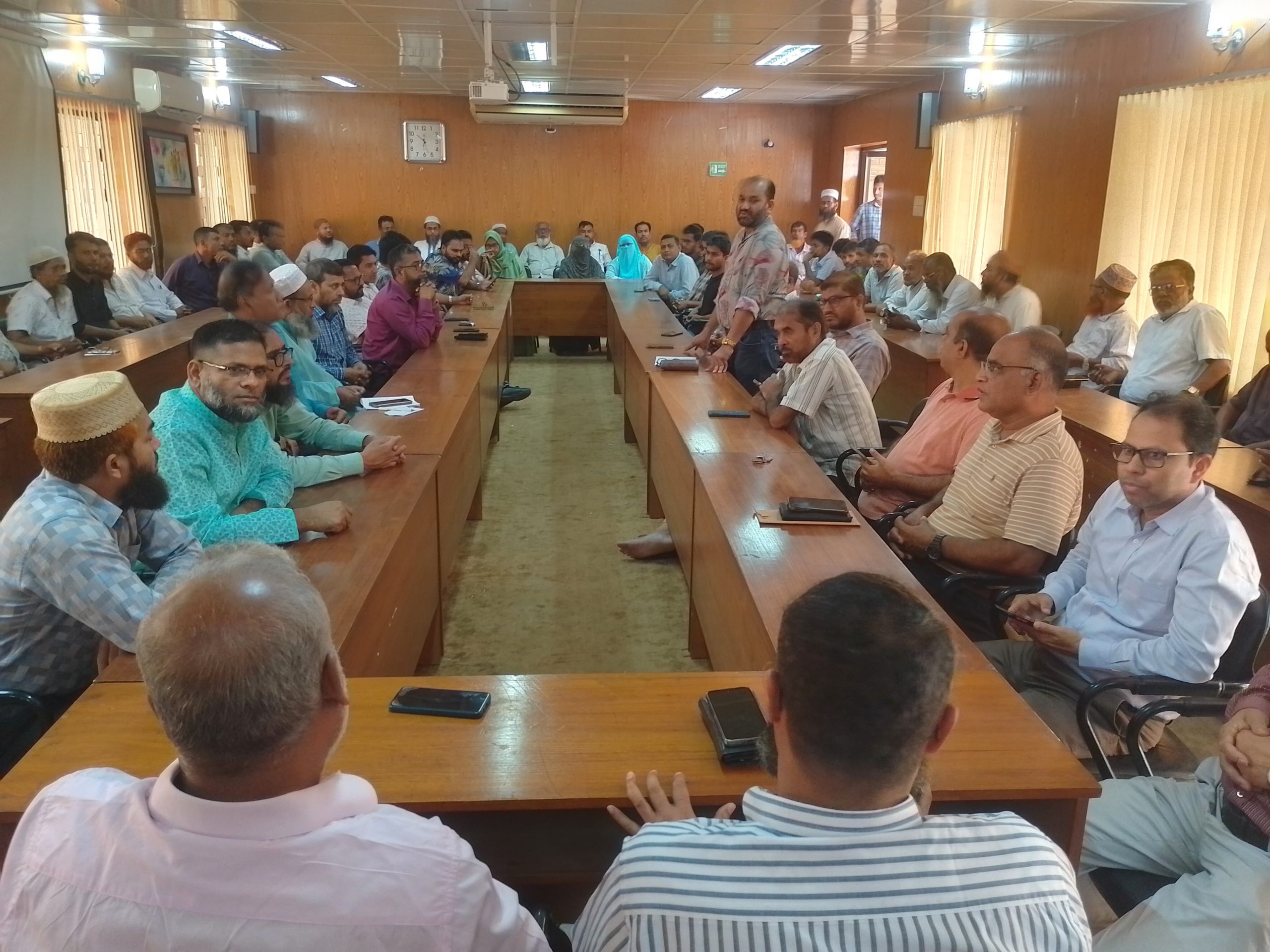 বিপ্লব ও সংহতি দিবস পালনে পটুয়াখালী ভার্সিটিতে, প্রস্তুতিমূলক সভা